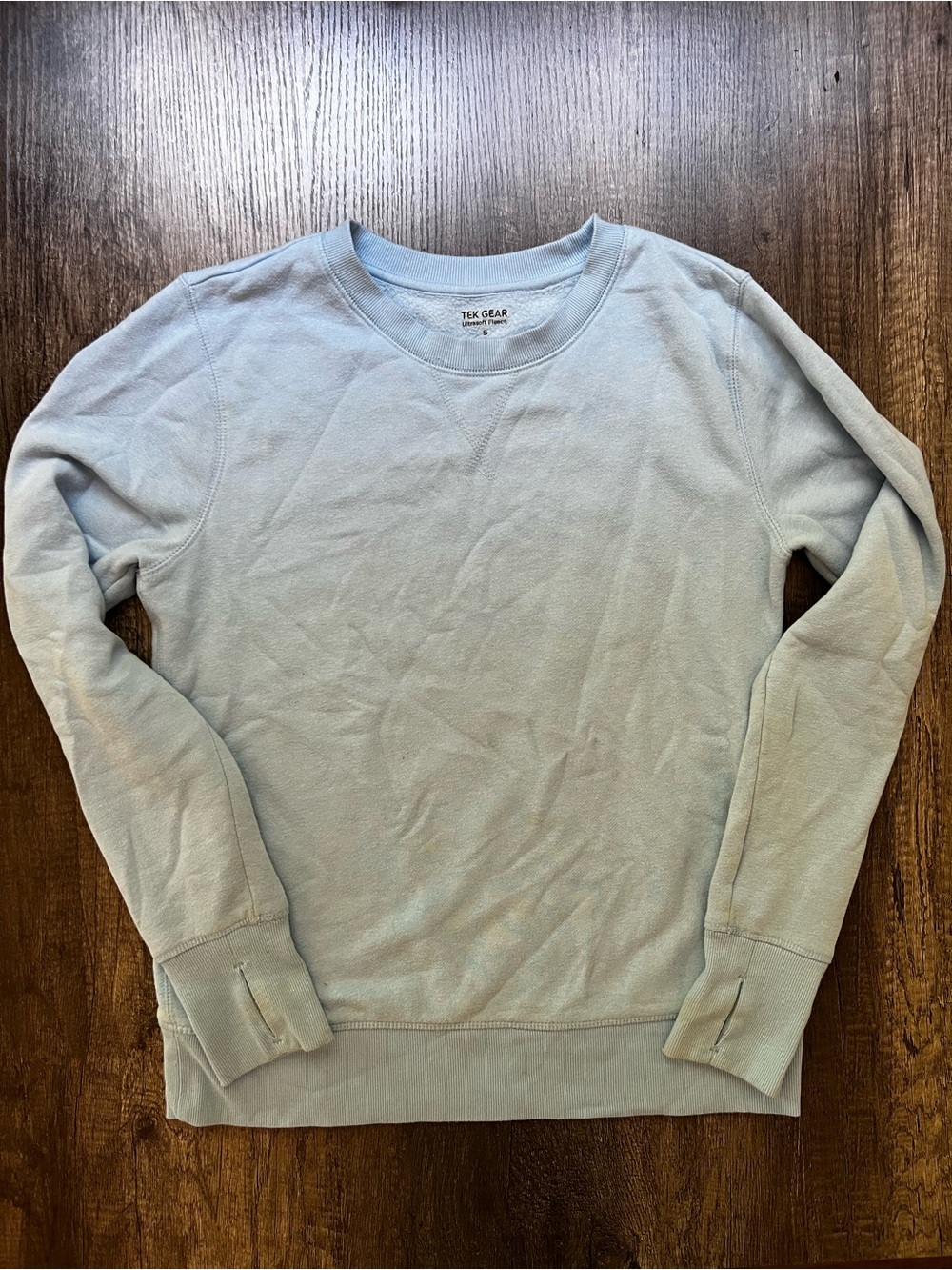 tek gear Women's Light Blue Crewneck Sweatshirt